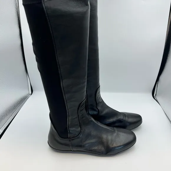 Johnston &amp; Murphy  Black Leather Riding Boots size 9