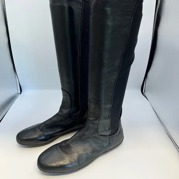 Johnston &amp; Murphy  Black Leather Riding Boots size 9