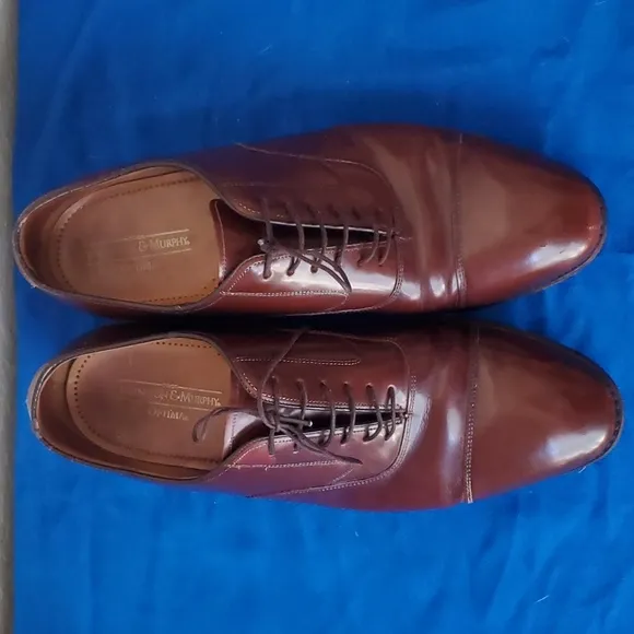 Johnston &amp; Murphy Cap Toe Lace-Up Dress Shoe size 10