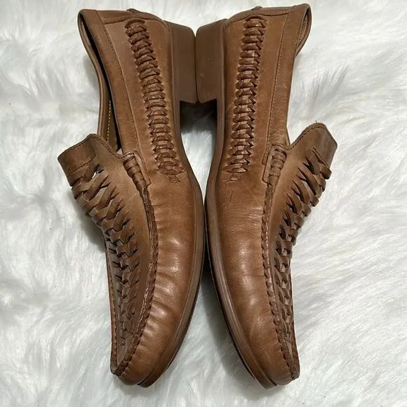 Johnston &amp; Murphy Cresswell Huarache Weave Venetian Size 11.  B88