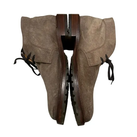 Johnston &amp; Murphy Distressed Nubuck Leather Chukka Boots, Sz 10.5