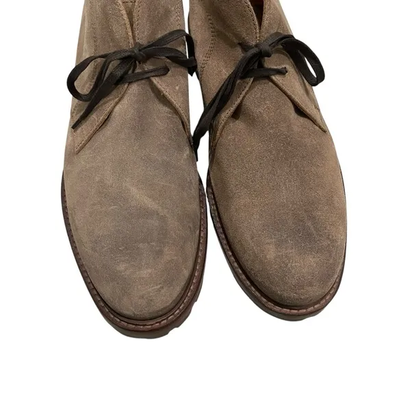 Johnston &amp; Murphy Distressed Nubuck Leather Chukka Boots, Sz 10.5