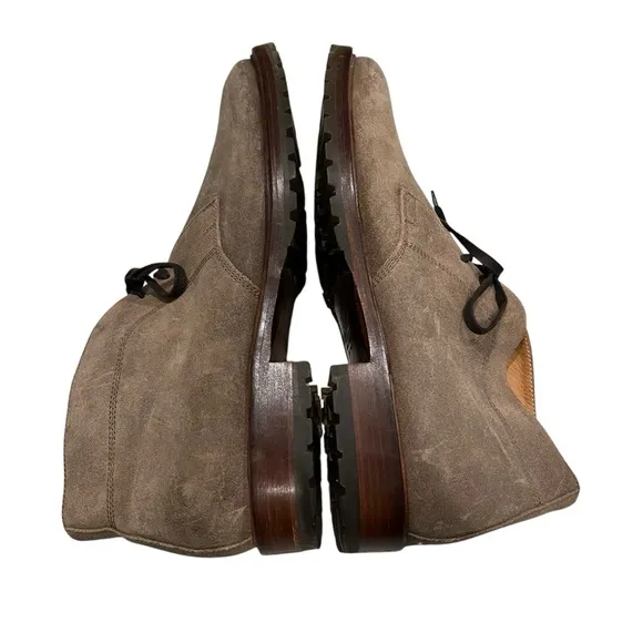 Johnston &amp; Murphy Distressed Nubuck Leather Chukka Boots, Sz 10.5