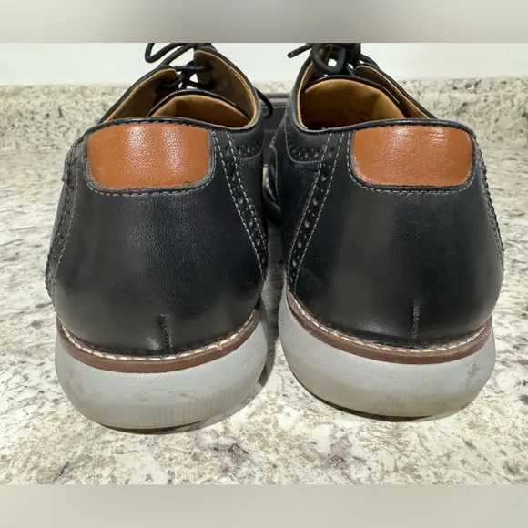 Johnston &amp; Murphy Holden Plain Toe Casual Dress Shoes Size 13M Black