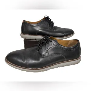 Johnston &amp; Murphy Holden Plain Toe Casual Dress Shoes Size 13M Black
