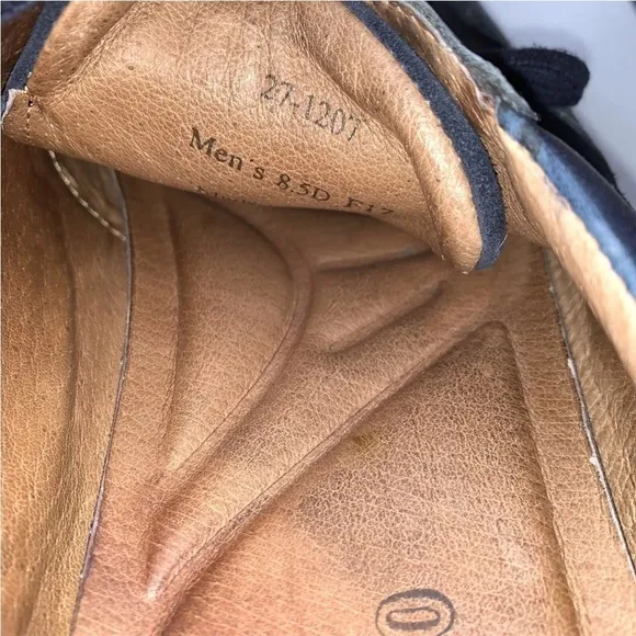 Johnston &amp; Murphy Malek Casual Sneakers Navy Blue Calkskin/ Suede US 8.5D