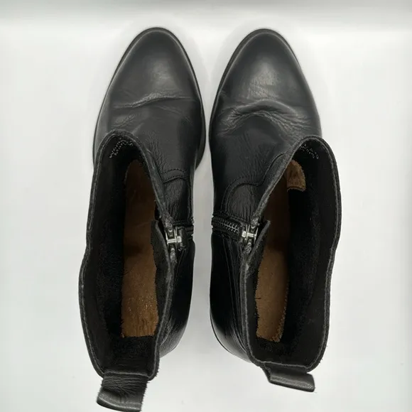JOHNSTON &amp; MURPHY™️ Size 9.5M 'BRAELYN' Black Italian Calfskin Ankle Boots