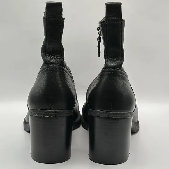 JOHNSTON &amp; MURPHY™️ Size 9.5M 'BRAELYN' Black Italian Calfskin Ankle Boots