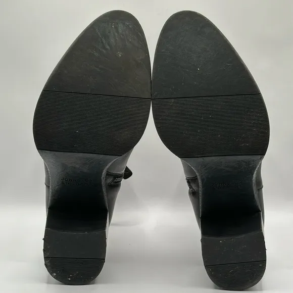 JOHNSTON &amp; MURPHY™️ Size 9.5M 'BRAELYN' Black Italian Calfskin Ankle Boots