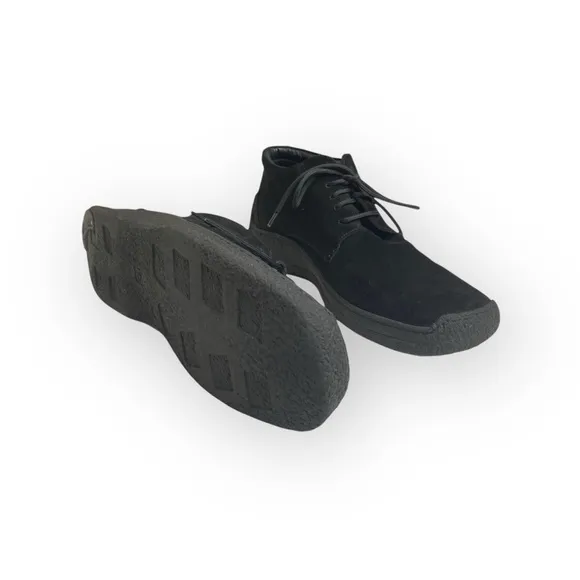 Johnston &amp; Murphy ❁ Suede Lace Up Chukka Ankle Boots Handcrafted Shoe ❁ Black 11