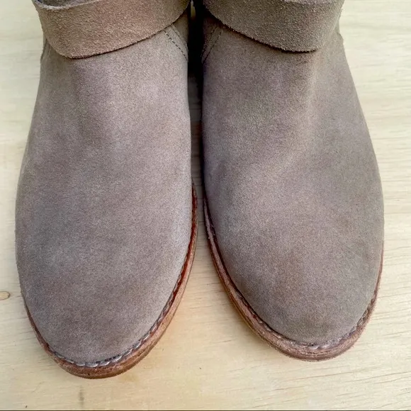 Joie Hoxton Cement Suede moto boots 38.5