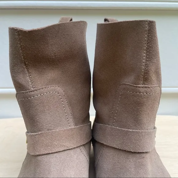 Joie Hoxton Cement Suede moto boots 38.5