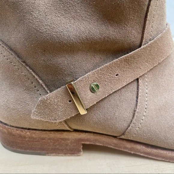 Joie Hoxton Cement Suede moto boots 38.5