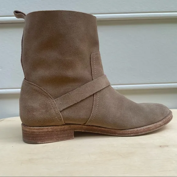 Joie Hoxton Cement Suede moto boots 38.5