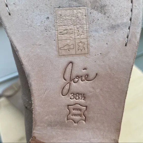 Joie Hoxton Cement Suede moto boots 38.5