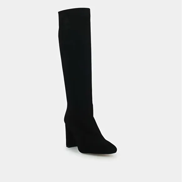 Jonak Paris NIB luxury black leather suede Over the Knee Boots
