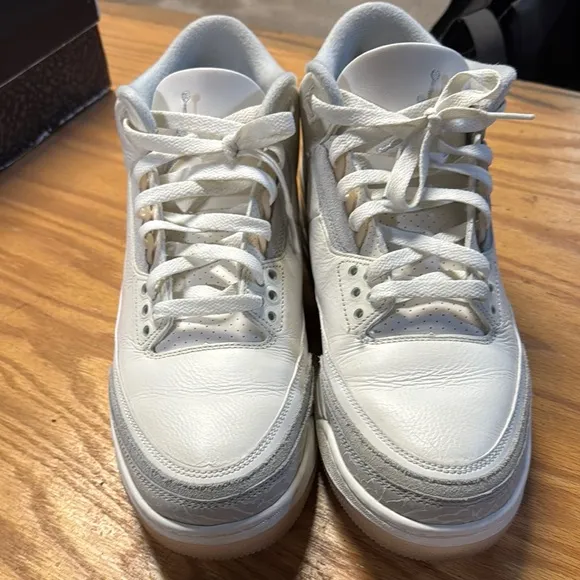 Jordan 3 craft white cream size 12