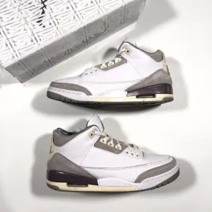 Jordan 3 Retro SP A Ma Maniére (Women's) W11.5 Mens 10 Pre Owned W/ Box White