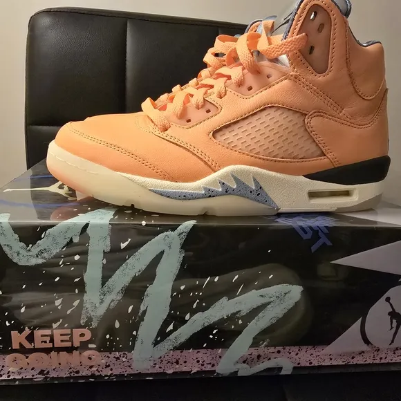 Jordan Athletic Shoes in Orange and Blue