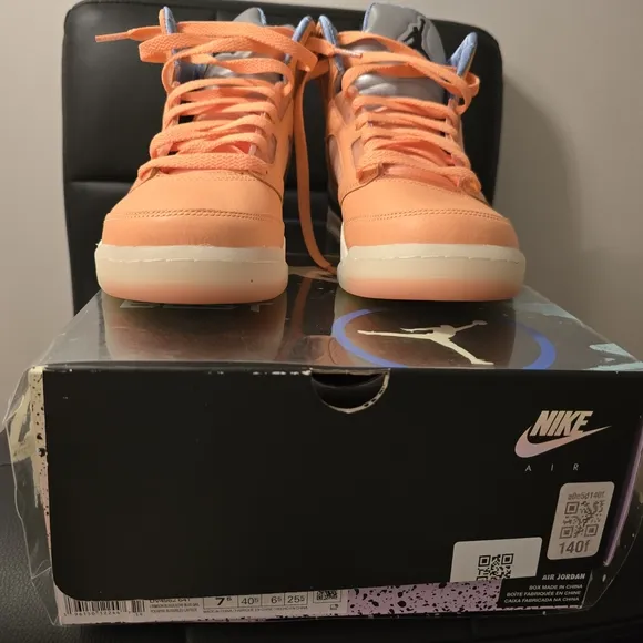 Jordan Athletic Shoes in Orange and Blue