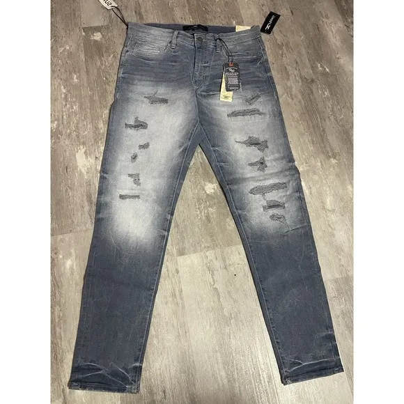 Jordan Craig Legacy Edition Ross Men's Tundra Blue Jeans Size 34x32