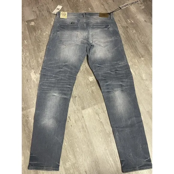 Jordan Craig Legacy Edition Ross Men's Tundra Blue Jeans Size 34x32