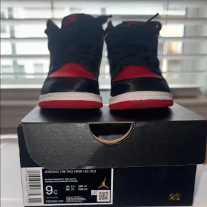 Jordan Kids Retro High OG Shoes - Black and Red