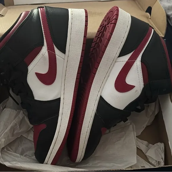 Jordan Red and Black Sneakers Classic Design