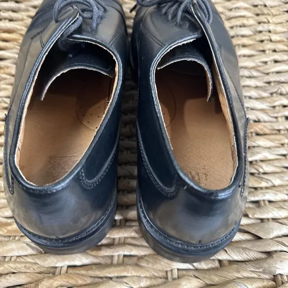 Jos A Bank Men Shoes 10.5 Black Cap Toe Oxford Lace Up Leather Classic Career