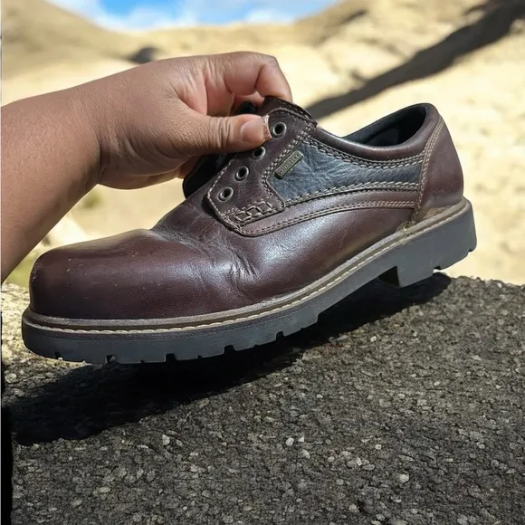 Josef Seibel Brown Leather Oxfords with Sturdy Soles 44 EUR 11 US