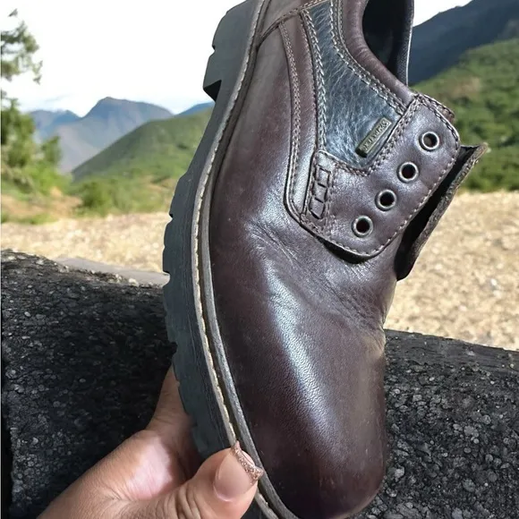 Josef Seibel Brown Leather Oxfords with Sturdy Soles 44 EUR 11 US