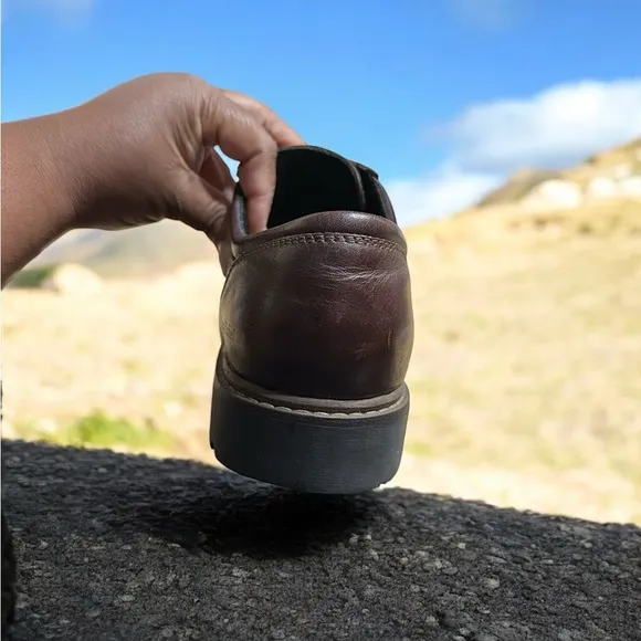 Josef Seibel Brown Leather Oxfords with Sturdy Soles 44 EUR 11 US