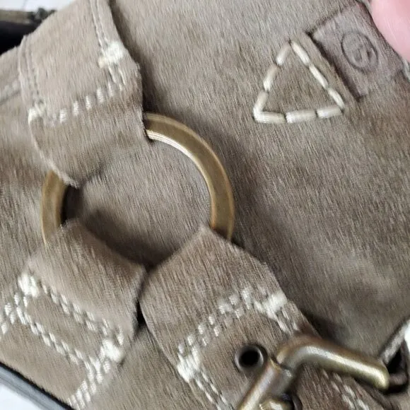 Josef Seibel Suede Harness Sage Green Ankle Boots Size 39/8-8.5