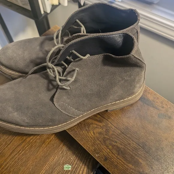 Joseph Abboud Collection Men's Desert Boots Size 10 Suede Gray