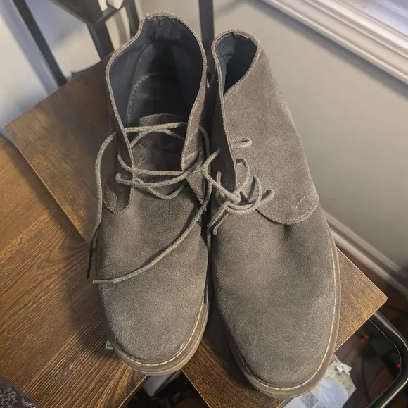 Joseph Abboud Collection Men's Desert Boots Size 10 Suede Gray