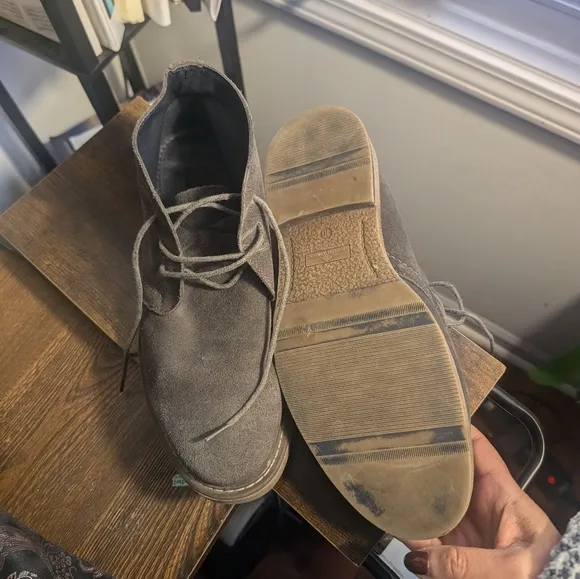 Joseph Abboud Collection Men's Desert Boots Size 10 Suede Gray