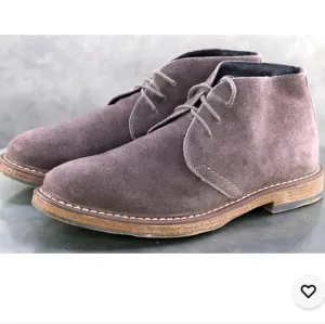 Joseph Abboud Collection Men's Desert Boots Size 10 Suede Gray