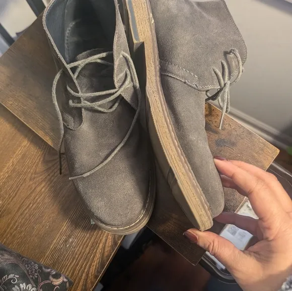 Joseph Abboud Collection Men's Desert Boots Size 10 Suede Gray