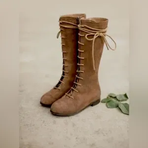 Joyfolie Eliza in Nutmeg Brown Suede Boots size 3 youth NWT