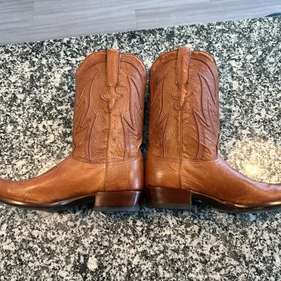 JRC &amp; Sons Brown Leather Cowboy Boots