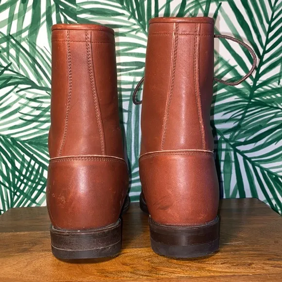 Justin Boots Brown Leather Roper Style 0518 Men’s 9 EE USA
