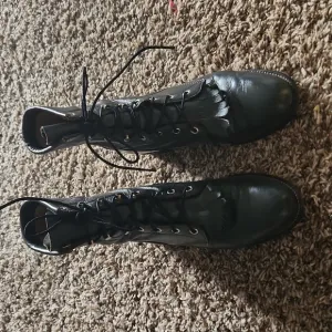 Justin Leather boots size 5.5 Male Dark Gray