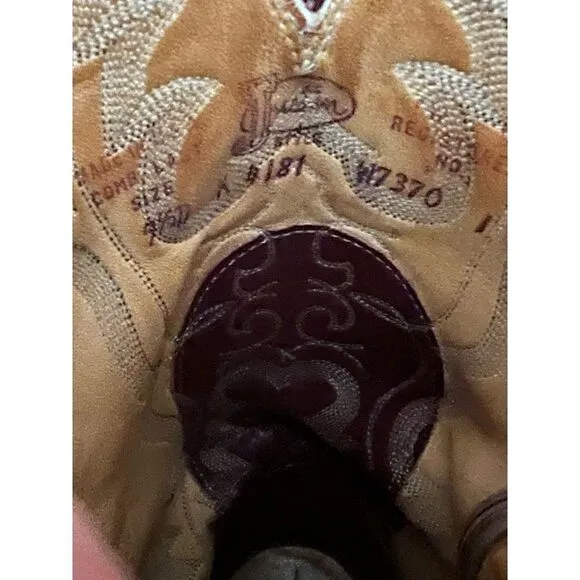 Justin’s cowboy western boots sz 9.5D