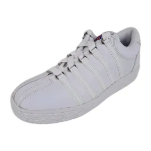 K-Swiss Classic Varsity Shoes Sneakers White Leather Size 4.5 Youth