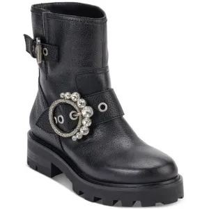 Karl Lagerfeld Paris Womens Marceau Leather Ankle Boots Shoes