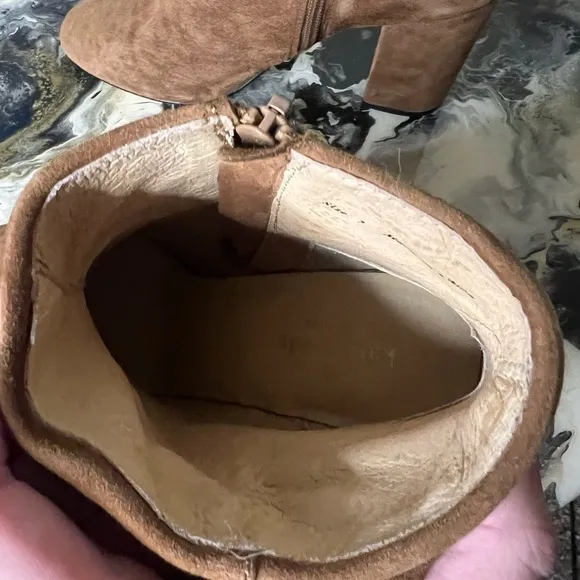 Kate Spade New York Brown Suede Bow Boots Heeled