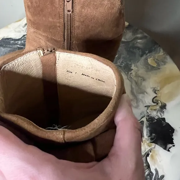 Kate Spade New York Brown Suede Bow Boots Heeled
