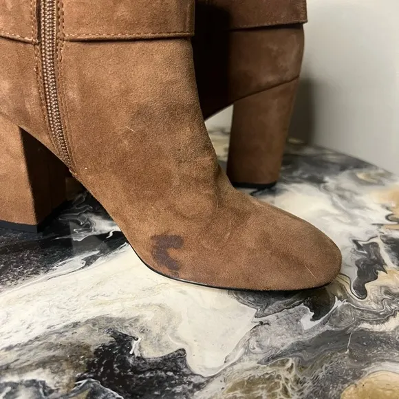 Kate Spade New York Brown Suede Bow Boots Heeled