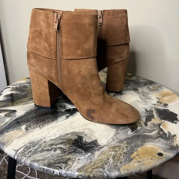 Kate Spade New York Brown Suede Bow Boots Heeled