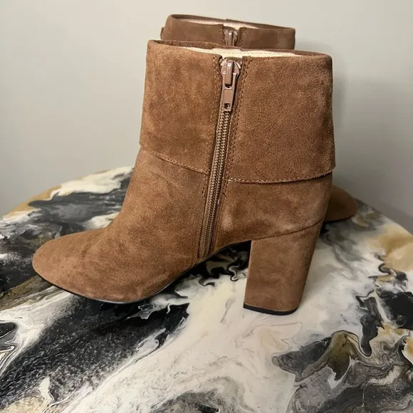 Kate Spade New York Brown Suede Bow Boots Heeled